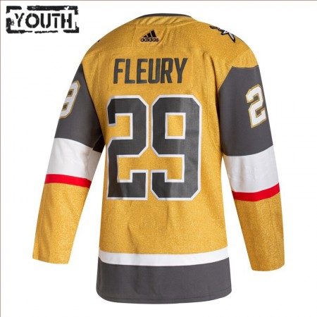 Gold Vegas Golden Knights Dresy Marc-Andre Fleury 29 2020-21 Třetí Authentic - Dětské